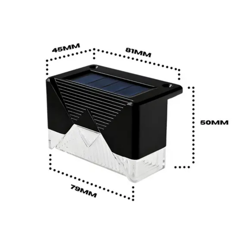 Kit 4 Arandelas Com Sensor Solar