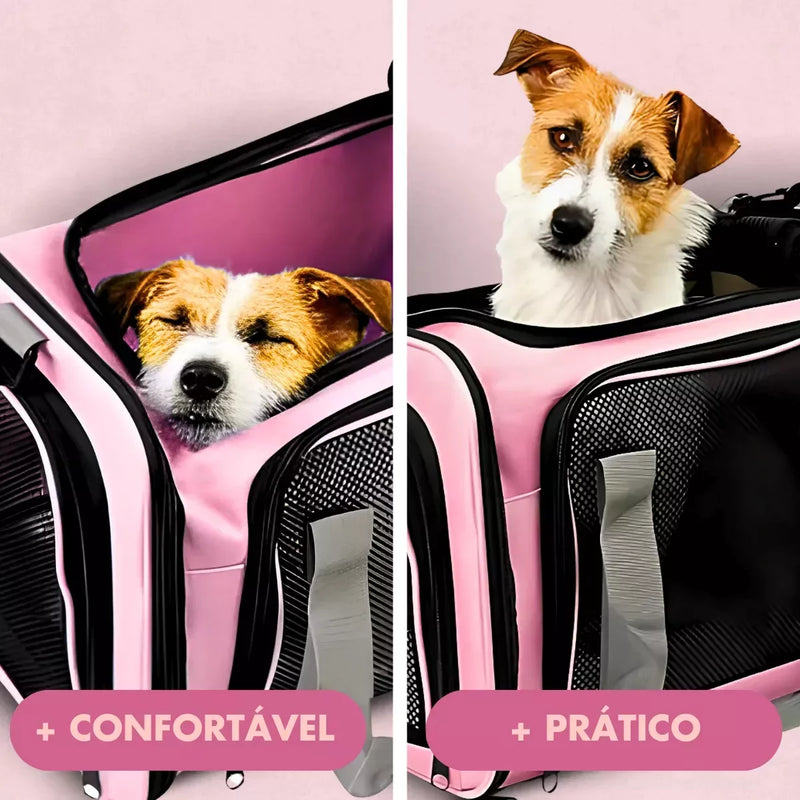 Bolsa De Viagem Para Transporte Pet (Rosa)