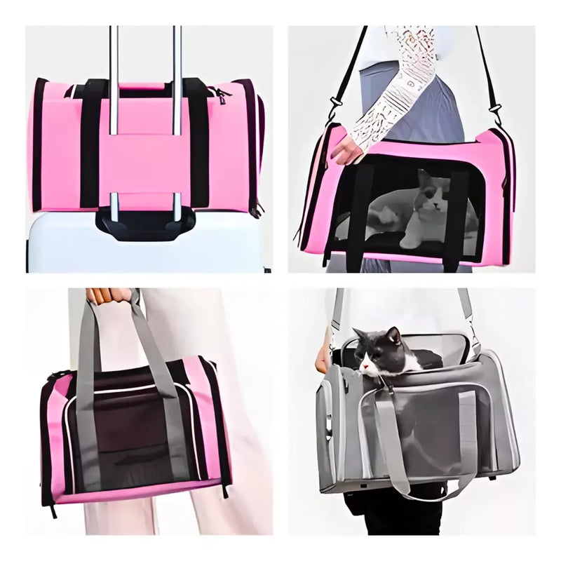 Bolsa De Viagem Para Transporte Pet (Rosa)