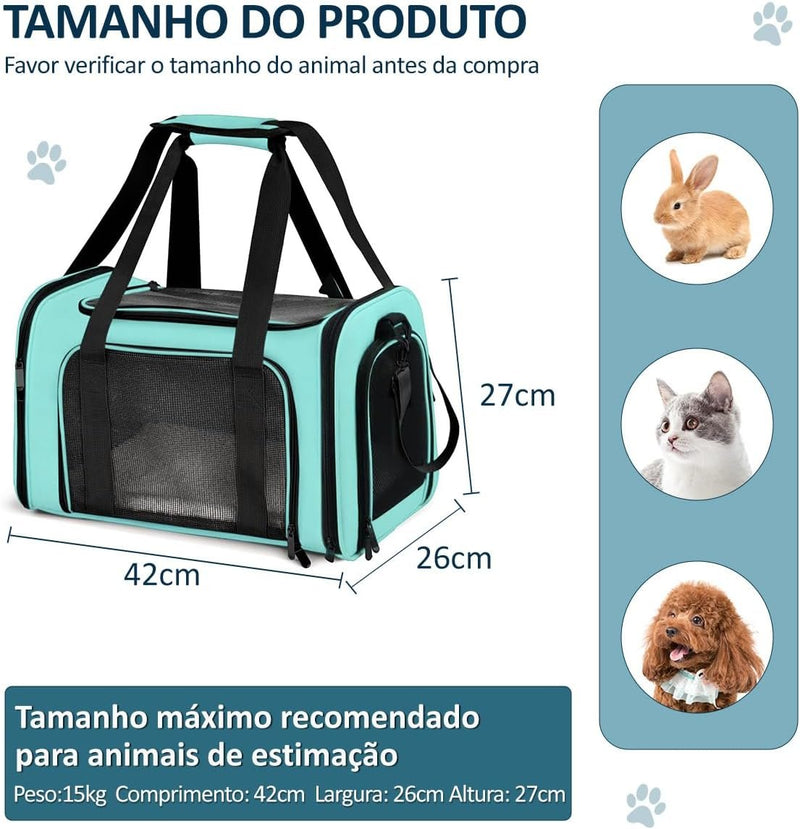 Bolsa De Viagem Para Transporte Pet (Verde)