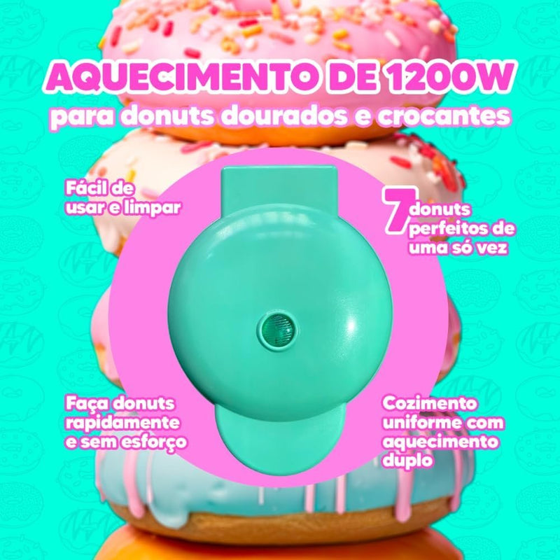 Máquina De Donuts - Faz 7 Rosquinhas - 110v (Verde)