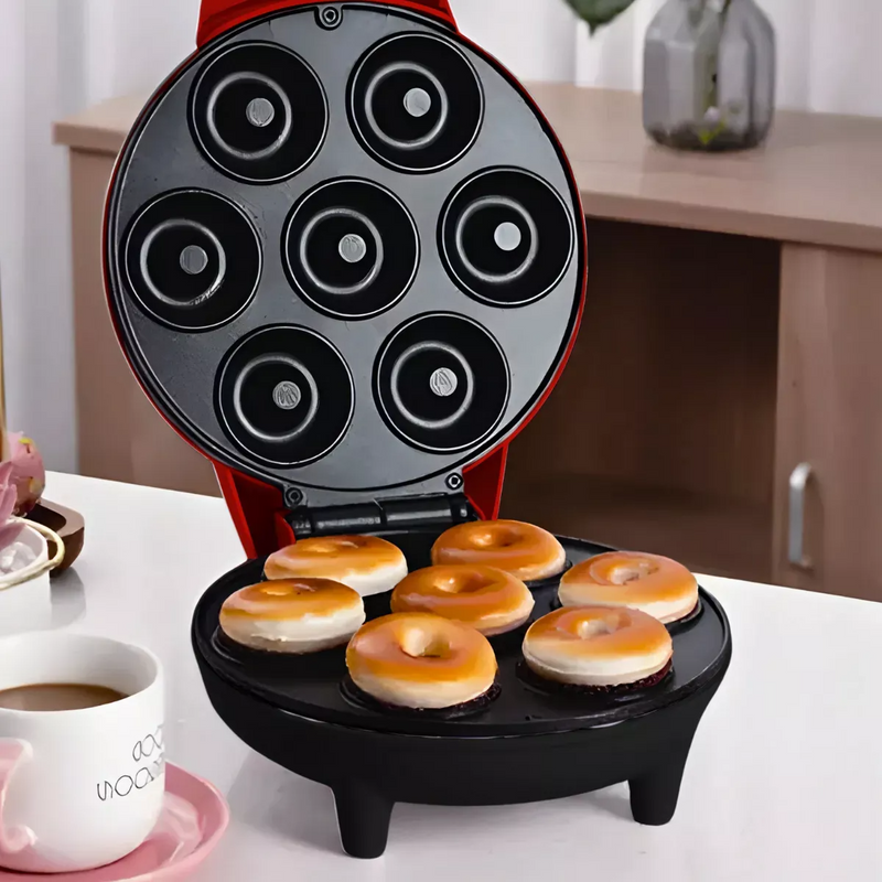 Máquina De Donuts - Faz 7 Rosquinhas - 220v (Vermelho)