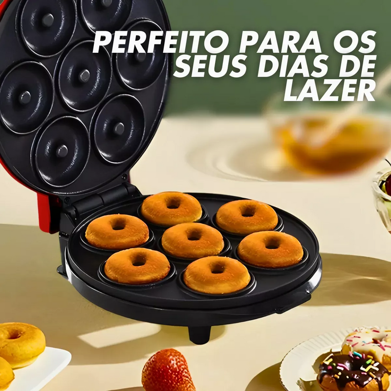 Máquina De Donuts - Faz 7 Rosquinhas - 220v (Vermelho)