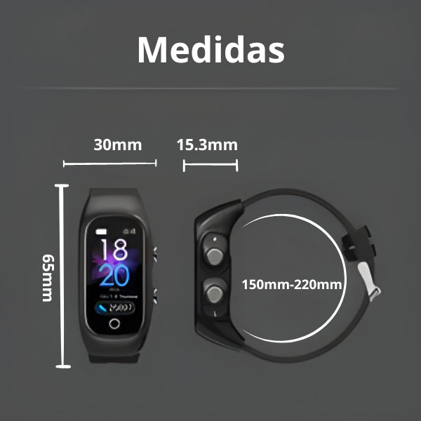 Smartwatch Relógio Inteligente Fone Bluetooth 2 Em 1