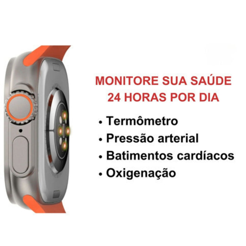 Relogio Smartwatch X8 Ultra + 3 pulseiras